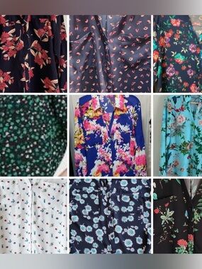 ISO EXPRESS PORTOFINO BLOUSES FLIRAL AND FUN NOVELTY PRINTS